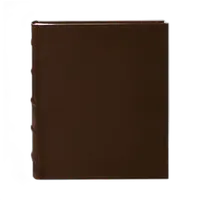 Pioneer 4 x 6 In. Sewn Leather Bi-Directional Photo Album (200 Photos)-Brown 0