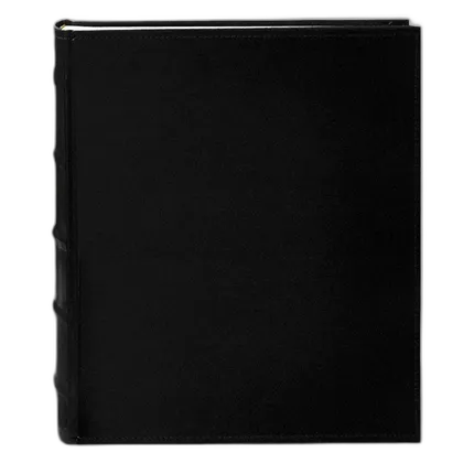 Pioneer 5 x 7 In. Sewn Leather Bi-Directional Photo Album (200 Photos)-Black