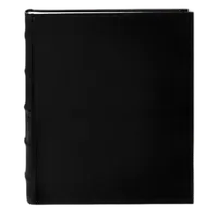 Pioneer 5 x 7 In. Sewn Leather Bi-Directional Photo Album (200 Photos)-Black 0