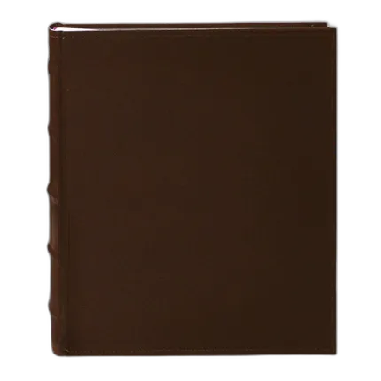 Pioneer 5 x 7 In. Sewn Leather Bi-Directional Photo Album (200 Photos)-Brown
