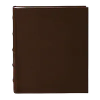 Pioneer 5 x 7 In. Sewn Leather Bi-Directional Photo Album (200 Photos)-Brown 0