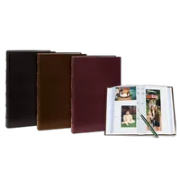 Pioneer Sewn Leather Bi-Directional Photo Album - Assorted 4 Pack 0