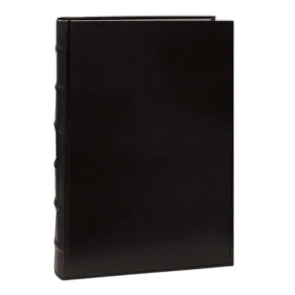 Pioneer 4 x 6 In. Sewn Leather Bi-Directional Photo Album (300 Photos)-Black
