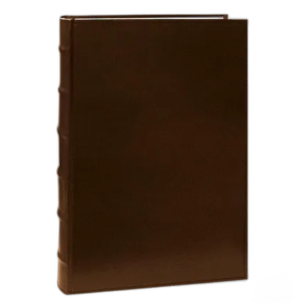 Pioneer 4 x 6 In. Sewn Leather Bi-Directional Photo Album (300 Photos)-Brown
