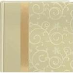 Pioneer 4 x 6 In. Embroidered Scroll Fabric Photo Album (200 Photos)White