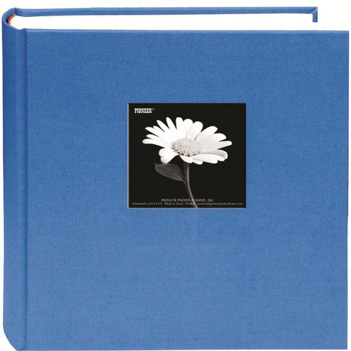 Pioneer Fabric Bi-Directional Frame Memo Photo Album, Sky Blue, 5 x 7