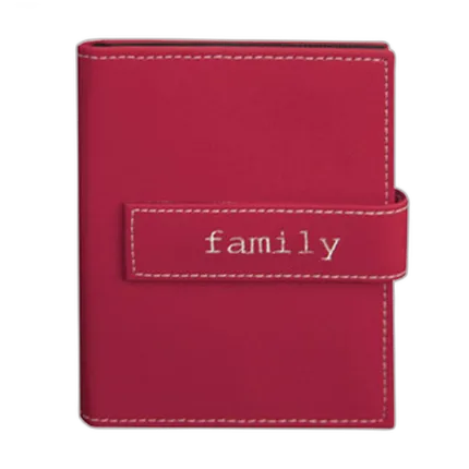 Pioneer 4 x 6 In. Expressions Embroidered Photo Album - Burgundy - 36 Photos