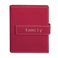 Pioneer 4 x 6 In. Expressions Embroidered Photo Album - Burgundy - 36 Photos 0
