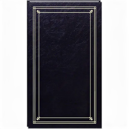 Pioneer Photo Albums Slim Line Post-Style Pocket Album (4x6 Photos Black)