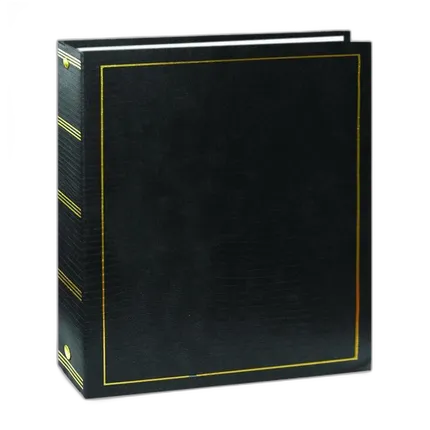 Pioneer Solid Cover Magnetic 3 Ring Photo Album (100 Photos) - Black