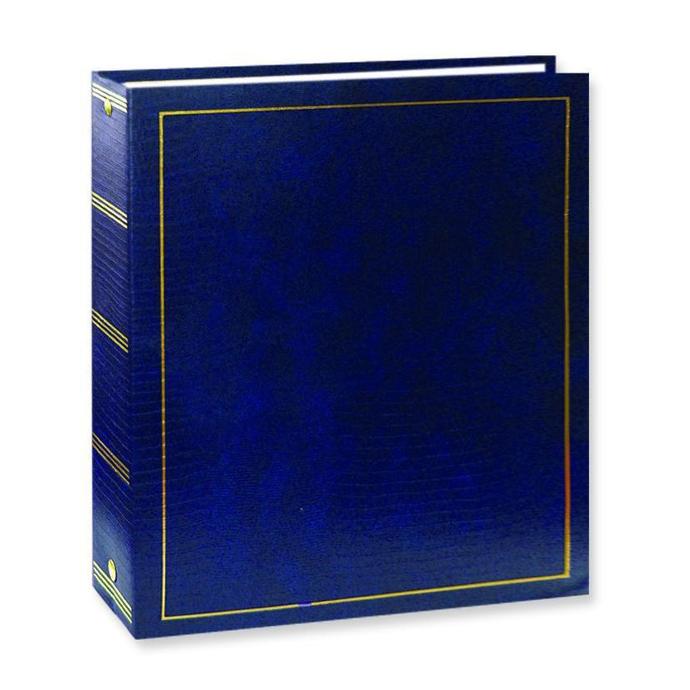 Pioneer Photo Albums Magnetic Self-Stick 3-Ring Album 100 Pages 50 Sheets Navy Blue