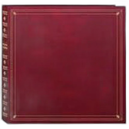 Pioneer 4 x 6 In. Full Size Memo Pocket Photo Album (300 Photos) - Burgundy