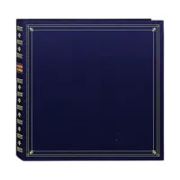 Pioneer 4 x 6 In. Full Size Memo Pocket Photo Album (300 Photos) - Navy Blue 0