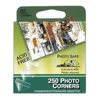 Pioneer Self Adhesive Clear Photo Corners (250 Tabs) Self Adhesive and Acid Free 0