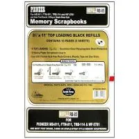 [Pioneer Scrapbook Black Refill Pages 8.5 x 11 10 Pagess 0
