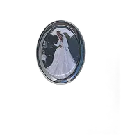 Pioneer 4 x 6 In. Oval Framed Wedding Memo Album (200 Photos) 0