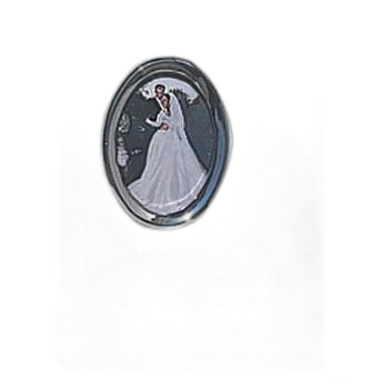 Pioneer 4 x 6 In. Oval Framed Wedding Memo Album (100 Photos)