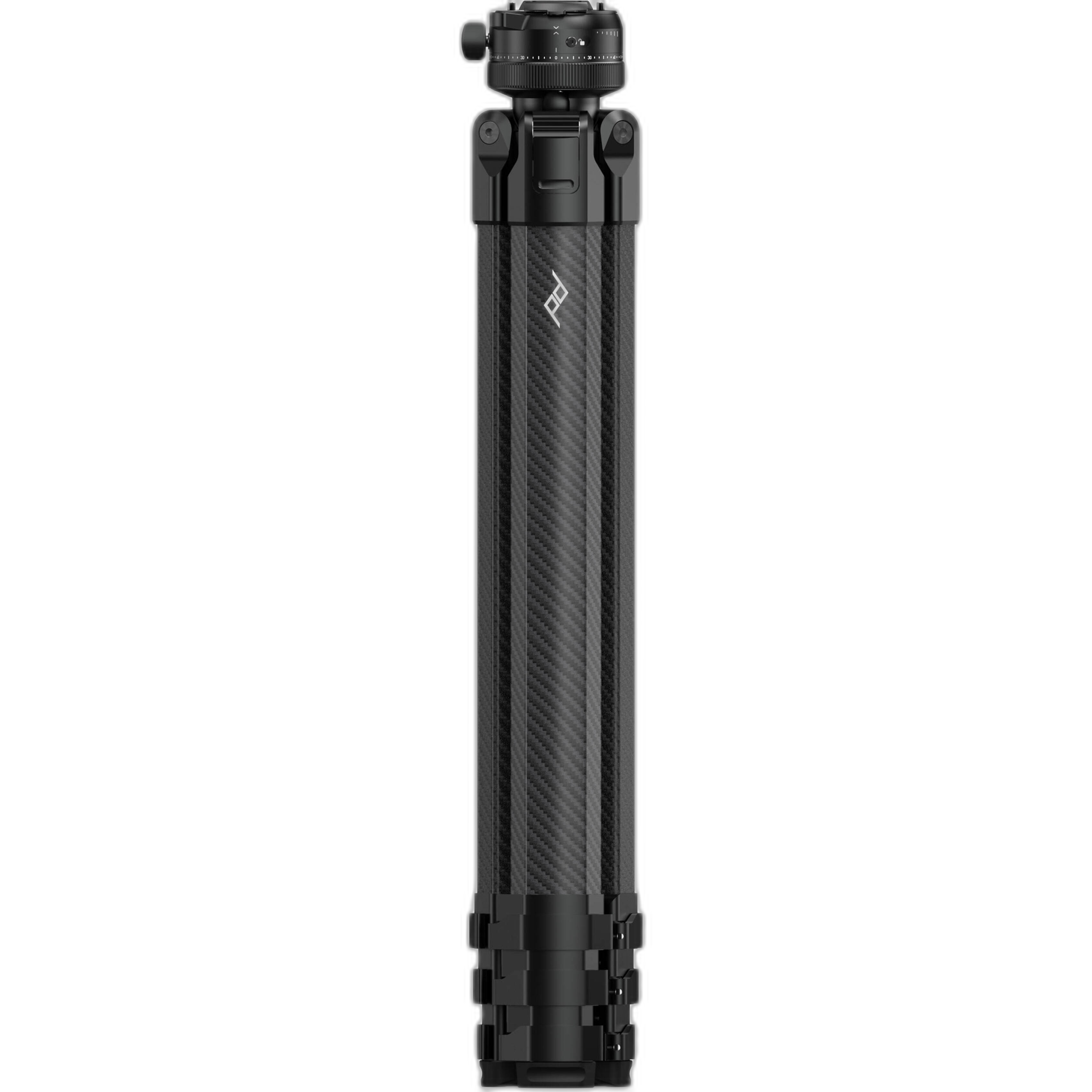 Peak Design Pro Tall tripod folded for travel