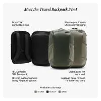 Peak Design Travel Backpack 2-in-1 40L Black 1