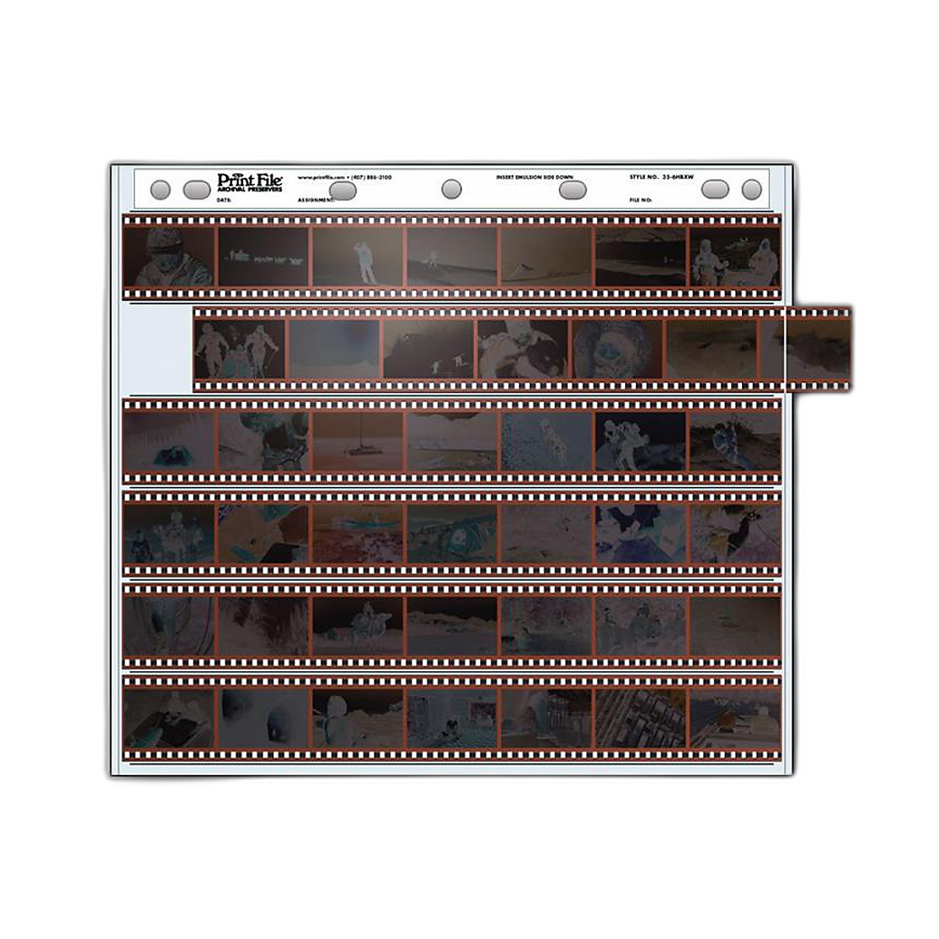 Print File 35mm negative storage pages
