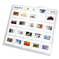 Print File Archival Storage Page for Slides (2x2in-20H, 8-Mil, 100 Pack) 0