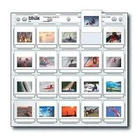 Print File Archival Storage Page for Slides, 35mm (2x2in), Holds 20 Slides, 0