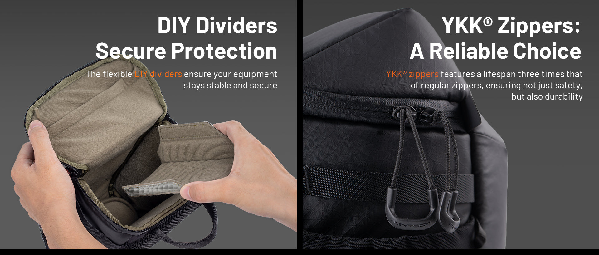 PGYTECH Camera Top Loader for quick travel photography access