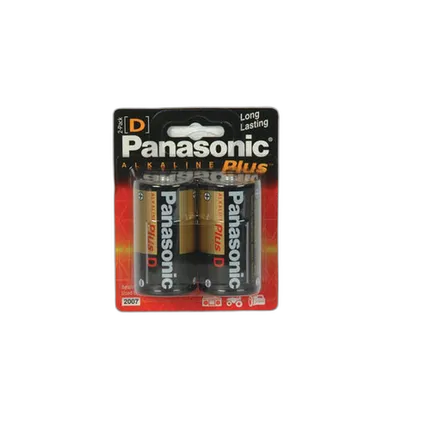 Panasonic Alkaline Plus D 2 Pack Batteries
