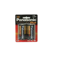 Panasonic Alkaline Plus D 2 Pack Batteries 0