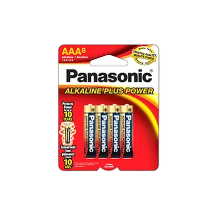 Panasonic Alkaline Plus AAA 8 Pack Batteries