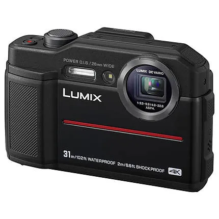 Panasonic Lumix DC-TS7 Waterproof Digital Camera (Black)