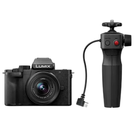 Panasonic LUMIX G100D 4K Mirrorless Camera with 12-32mm and Tripod Grip