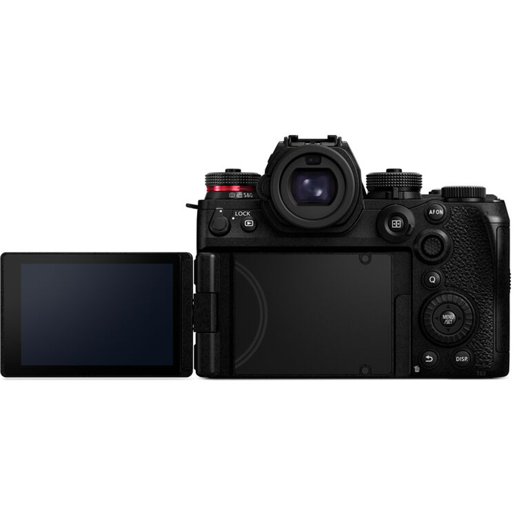 Panasonic Lumix S1RII angled view