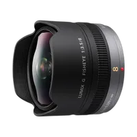 Panasonic Lumix G 8mm f/3.5 Fisheye Lens for DMC-GX7, DMC-GM5 - Black 0