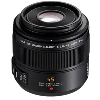 Panasonic Lumix G 45mm f/2.8 ASPH. Short Telephoto Lens - Black 0