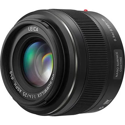 Panasonic Lumix G Micro 4/3 Leica DG Summilux 25mm f/1.4 ASPH. Lens - Black