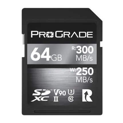 ProGrade Digital 64GB SDXC UHS-II V90 Memory Card