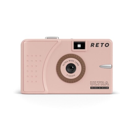 RETO ULTRA WIDE  and  SLIM Film camera w/ 22mm lens - Pink