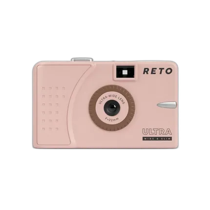 RETO ULTRA WIDE  and  SLIM Film camera w/ 22mm lens - Pink