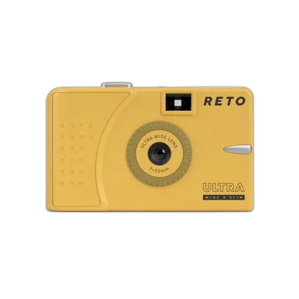 RETO ULTRA WIDE  and  SLIM Film camera w/ 22mm lens - Yellow
