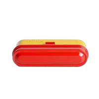 Kodak steel 135 film case w/ red lid and yellow body 2
