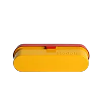 Kodak steel 135 film case w/ red lid and yellow body 3