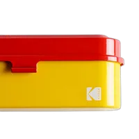 Kodak steel 135 film case w/ red lid and yellow body 5