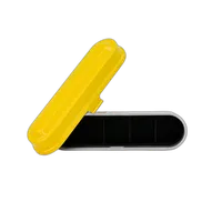 Kodak steel 135 film case w/ yellow lid and silver body 3