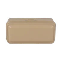 Kodak steel 120/135 film case w/ beige lid and beige body 1