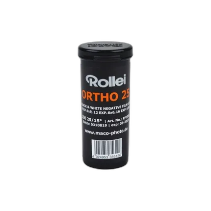 ROLLEI ORTHO 25 120 SIZE