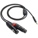 Samson Tourtek Pro 9 Breakout Cable - 1/8 TRS to Dual XLR Female 0