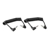 Saramonic 3.5mm Male Stereo TRS to 3.5mm Male Stereo TRS Coiled Cables -2 PK 1