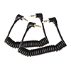 Saramonic 3.5mm Male Stereo TRS to 3.5mm Male Stereo TRS Coiled Cables -2 PK