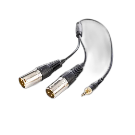 Saramonic SR-UM10-CC1 3.5mm TRS to Two XLR Male Output Y-Cable